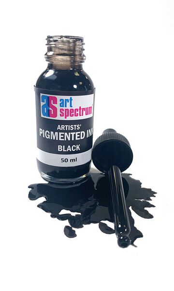 Art Spectrum Pigmented Ink 50ml#Colour_black