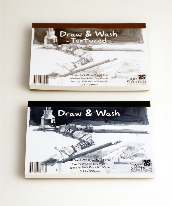 Art Spectrum Draw & Wash Pad 340x475mm 20 Sheet#texture_Fine Tooth