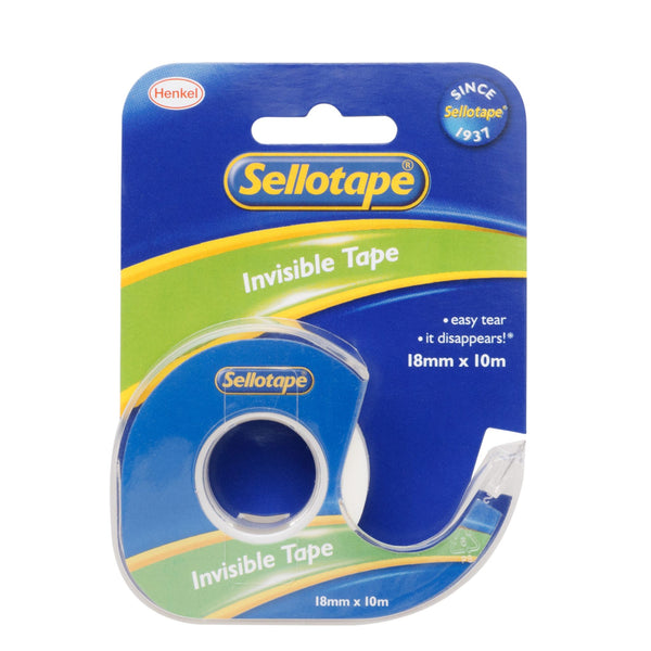 sellotape invisible on dispenser 18MMx10m