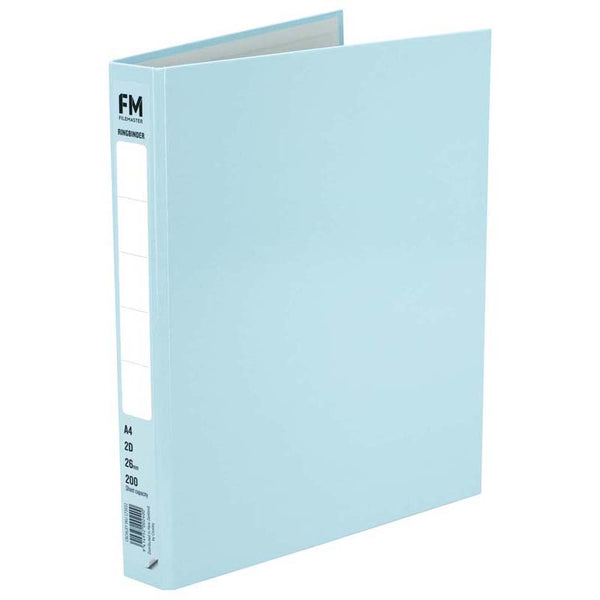 fm ringbinder PASTEL size a4 2 rings 26MM spine cardboard#colour_BABY BLUE