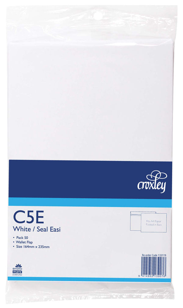 croxley envelope c5e seal easi wallet 50 pack