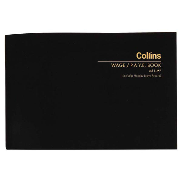 collins wage book a5 limp cover 64 leaf
