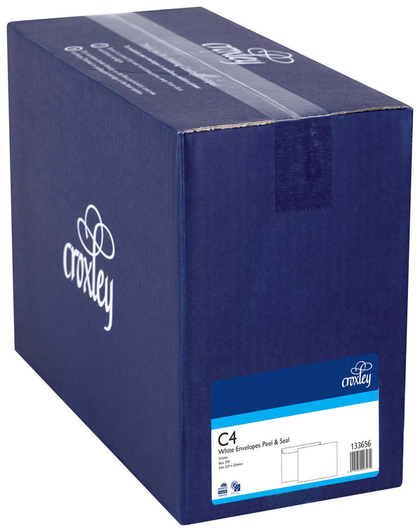 croxley envelope c4 peel and seal wallet box of 250
