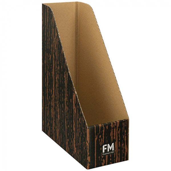 fm magazine file no.5 woodgrain black size 105x328x268mm
