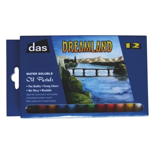 Das Dreamland Water Soluble Oil Pastels#pack size_PACK OF 12