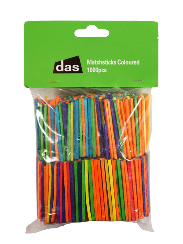 Das Match Sticks Coloured#pack size_PACK OF 1000
