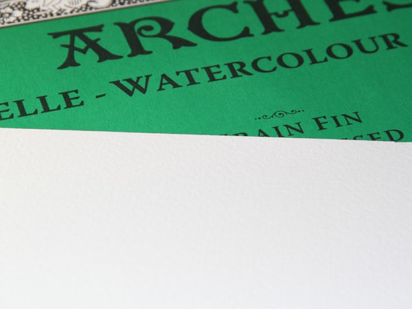 Arches Watercolour Bright White 56x76cm 300gsm - 10 Sheets#paper press_COLD PRESSED