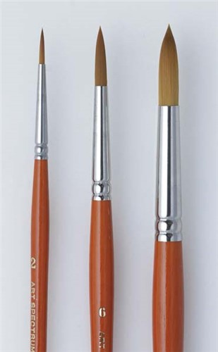 Art Spectrum Golden Nylon Round Brushes#Size_00