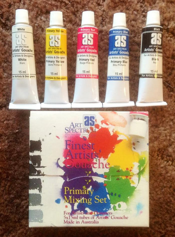 Art Spectrum Gouache Primary Mixing Paint Set 5x15ml