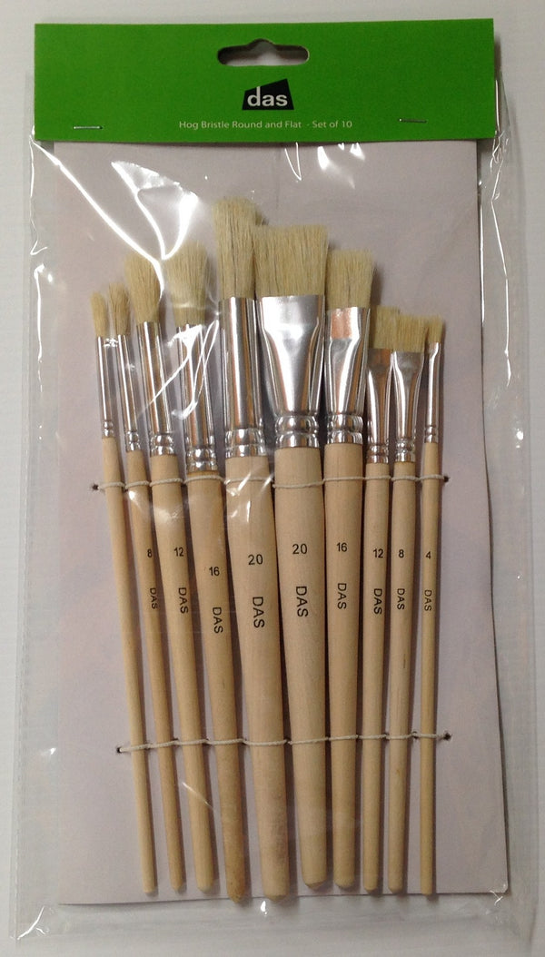 das artist paint brush assorted sizes#pack size_PACK OF 10