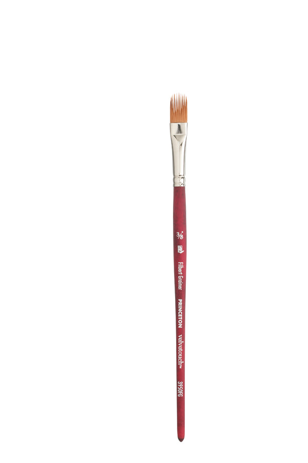 Princeton Velvetouch Synthetic Filbert Grainer Brushes 3/8 Inch