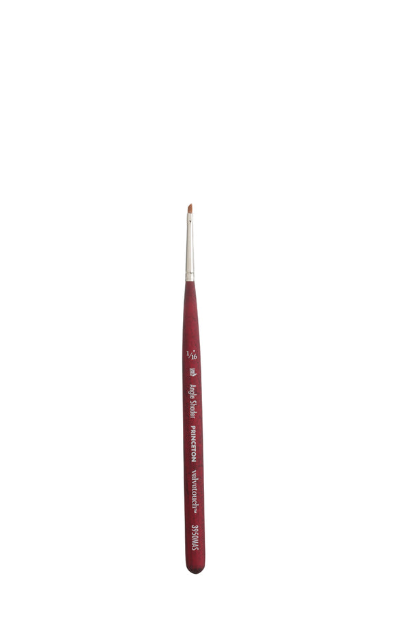 Princeton Velvetouch Synthetic Mini Angle Shader Brush 1/16 Inch