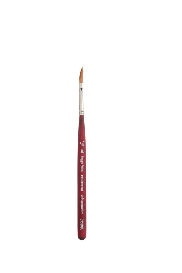 Princeton Velvetouch Synthetic Mini Dagger Striper Brush 1/4 Inch