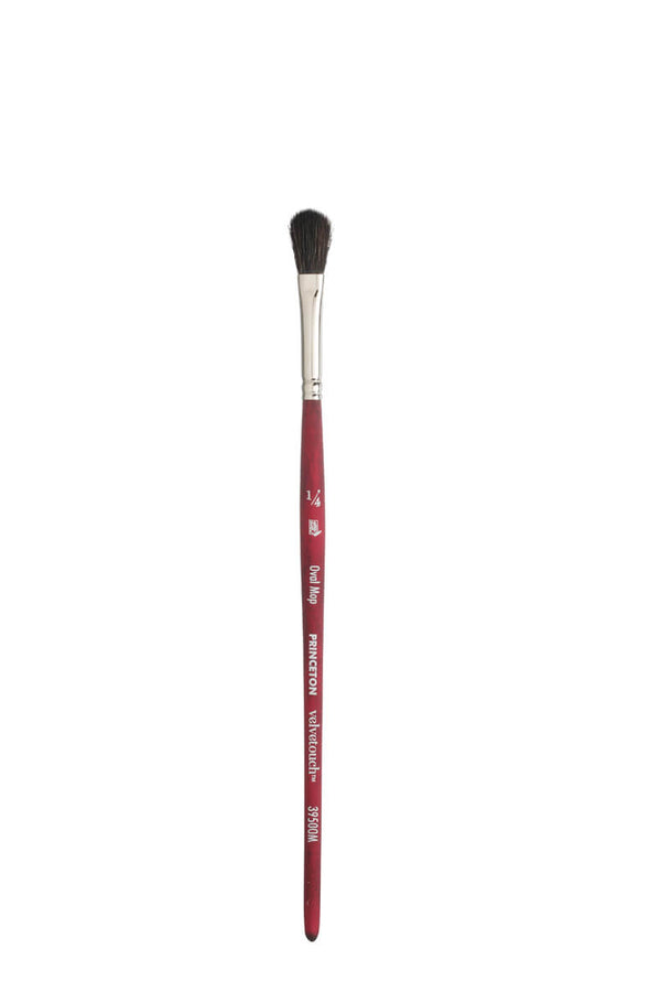 Princeton Velvetouch Synthetic Oval Mop Brush#Size_1/4 INCH