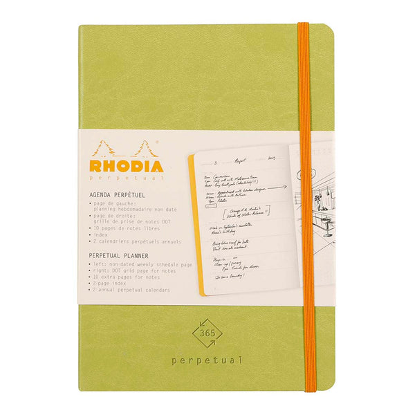 Rhodia Perpetual Diary A5#Colour_ANISE GREEN