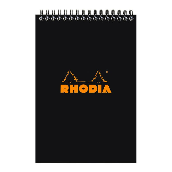 Rhodia Classic Notepad Spiral A5 Lined#Colour_BLACK