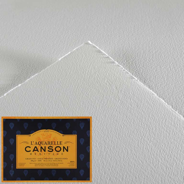 Canson Heritage 56x76cm 300gsm - 10 Sheets#paper press_COLD PRESSED