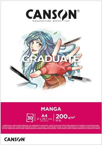 Canson Graduate Manga Pad 200gsm 30 Sheets#Size_A4