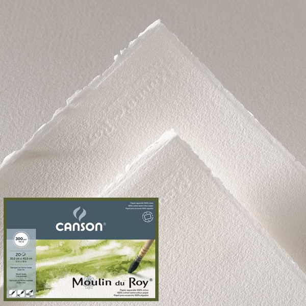 Canson Paper Moulin Du Roy 56x76cm 300gsm - 10 Sheets#paper press_COLD PRESSED