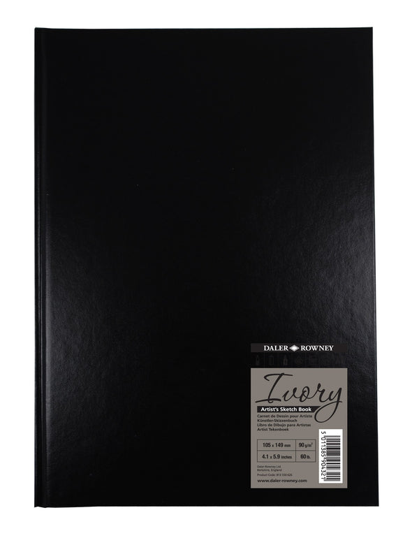 Daler Rowney Black Hardback Sketch Book#size_A6
