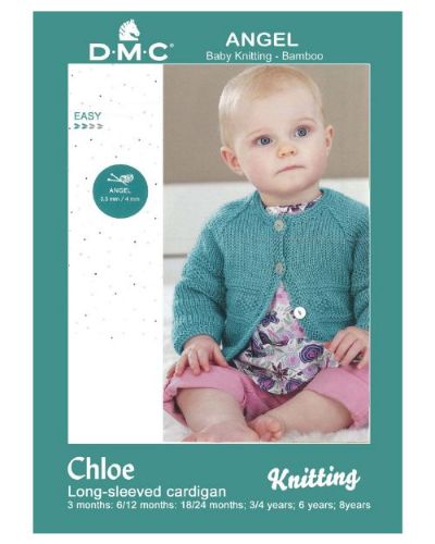 DMC Angel Knitting - Chloe Cardigan Pattern