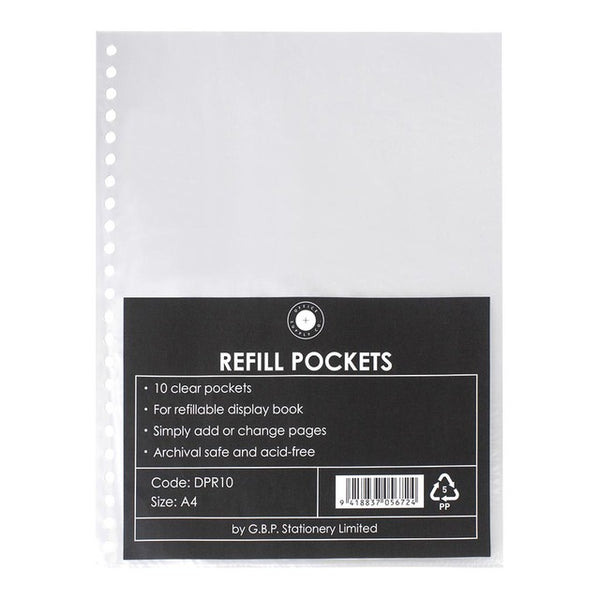 OSC Refillable Display Book Refills A4 Of Pack of 10