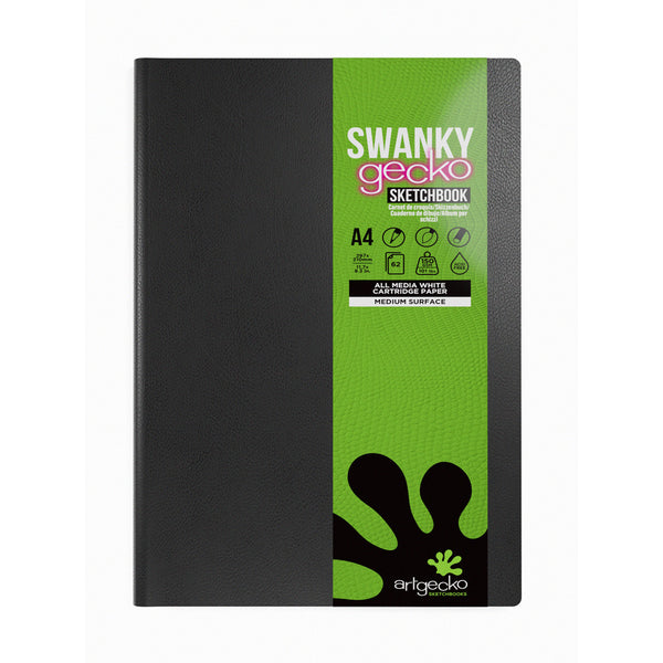 Artgecko Swanky Sketch Journal 124 Pages 62 Sheets 150gsm White Paper#Size_A4
