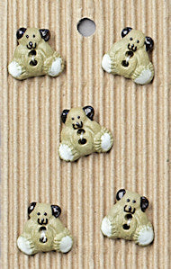 Incomparable Buttons - Small Bears - Card of 5