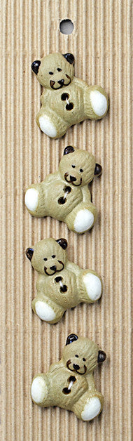 Incomparable Buttons - Large Bears L427 - Card of 4