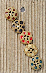 Incomparable Buttons - Small Round Spot - Card of 5
