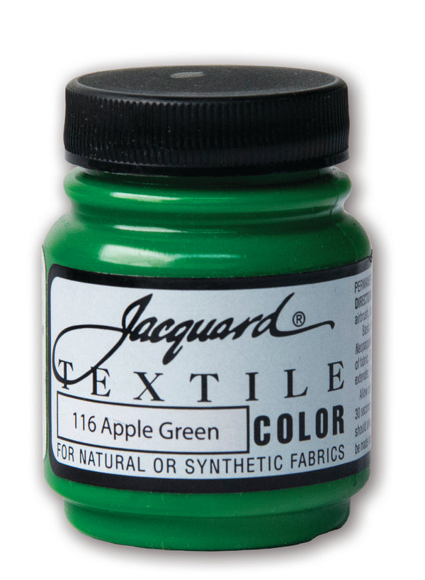 Jacquard Textile Colours Fabric Paints 66.54ml#Colour_APPLE GREEN