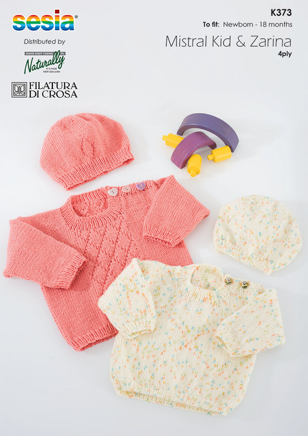 Naturally Pattern Leaflet Sesia Mistral & Zarina Kids/Sweater & Hat