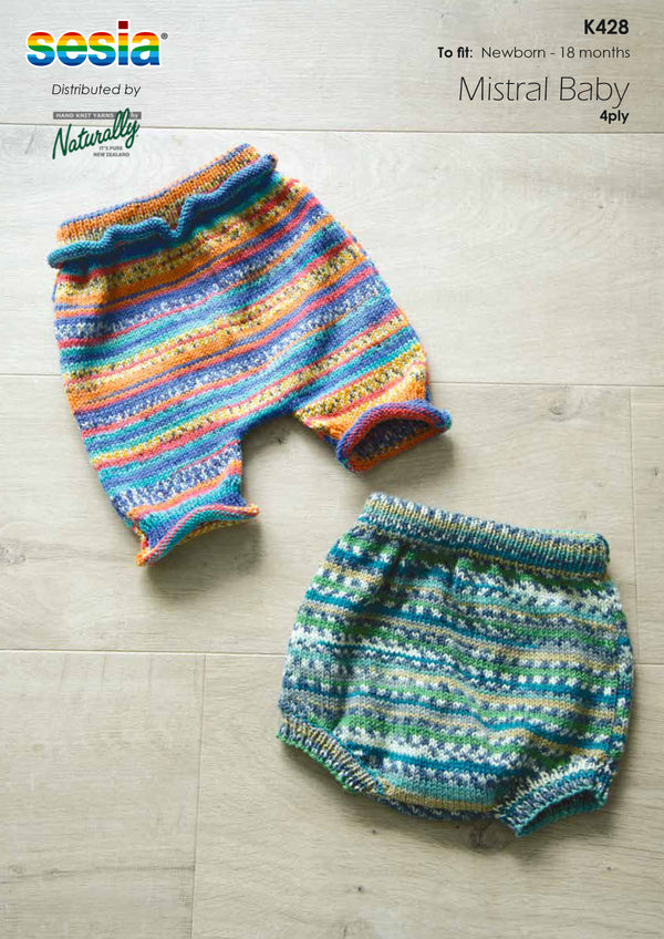 Naturally Pattern Leaflet Sesia Mistral Baby 4Ply Kids/Bloomers