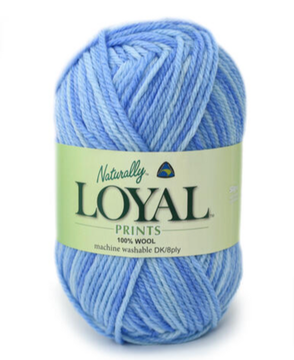 Naturally Loyal DK Prints Yarn 8ply#Colour_ALL ABOUT THE BLUES (1004)