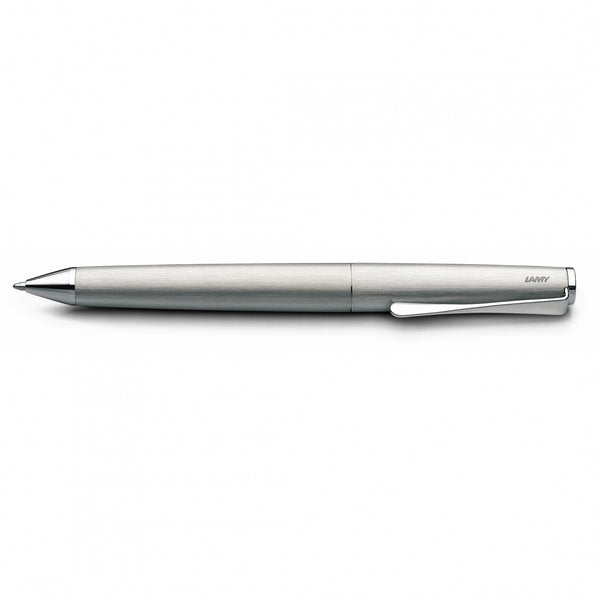 lamy studio ballpoint pen (s)#Colour_BRUSHED STEEL