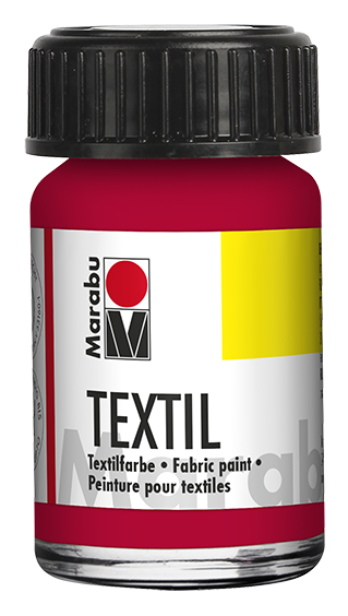 Marabu Textil Fabric Craft Paint 15ml#Colour_CARMINE RED