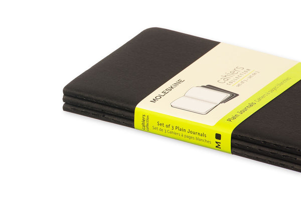 moleskine cahier journals pocket plain - pack of 3#Colour_BLACK