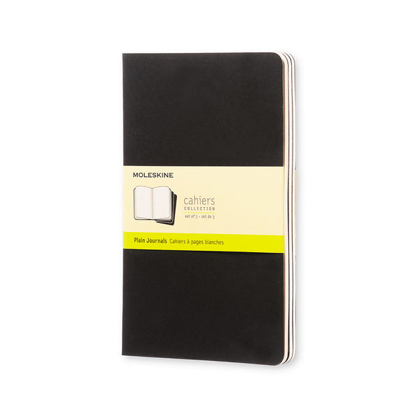 moleskine cahier journals large plain - pack of 3#Colour_BLACK