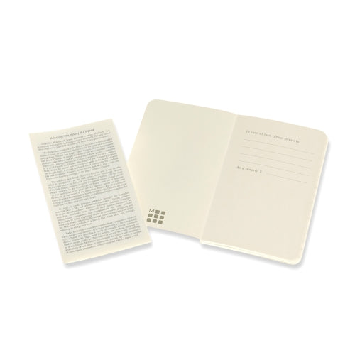 moleskine volant journals xtra small plain - pack of 2