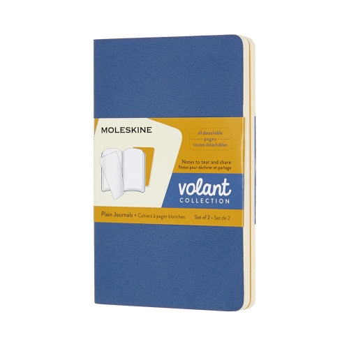 moleskine volant journals pocket plain#Colour_BLUE/AMBER YELLOW