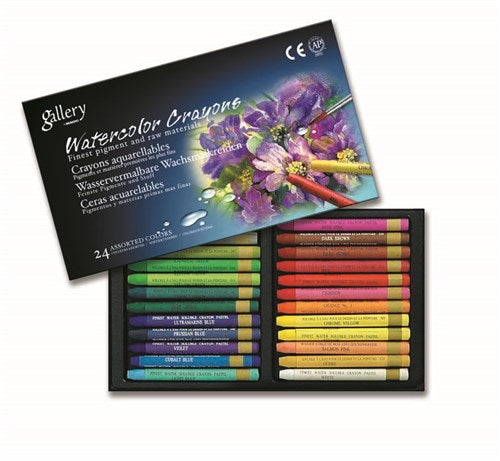 Mungyo Gallery Watercolour Crayons#Pack Size_PACK OF 24