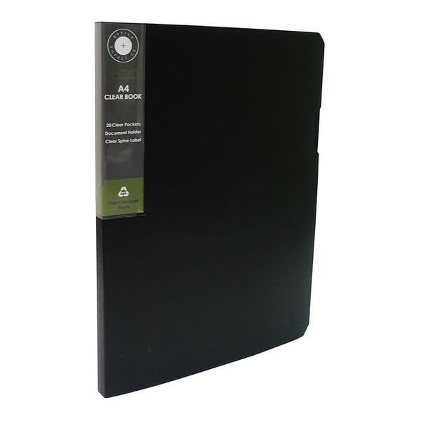 OSC Eco Display Book A4 20 Pocket Black