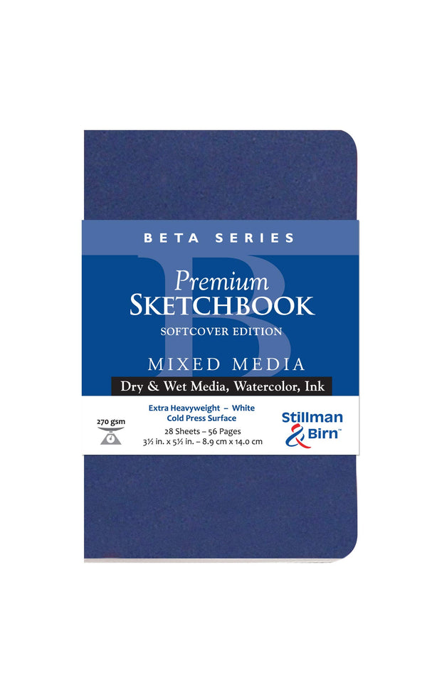Stillman & Birn Beta Soft Cover Sketch Book 270gsm (28 Sheet)#size_3.5X5.5 INCHES