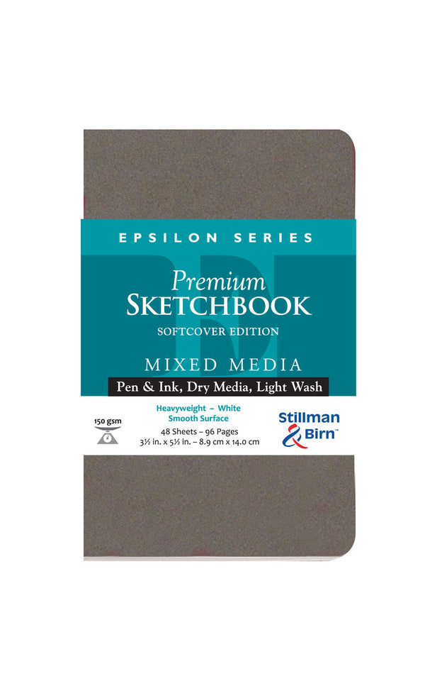 Stillman & Birn Epsilon Soft Cover Sketch Book 150gsm#size_3.5X5.5 INCHES