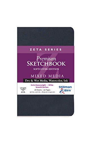 Stillman & Birn Zeta Soft Cover 270gsm Sketch Book#size_3.5X5.5 INCHES