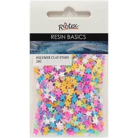Ribtex UV Resin Polymer Clay Stars 20g