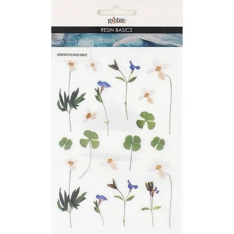 Ribtex UV Resin Faux Flowers Clover 1 Sheet