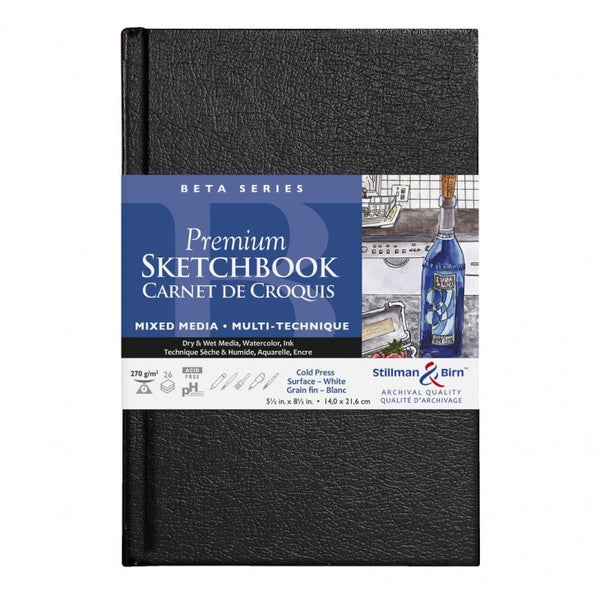 Stillman & Birn Beta Hardback Sketchbooks 270gsm 26 Sheets#Size_5.5X8.5 INCHES