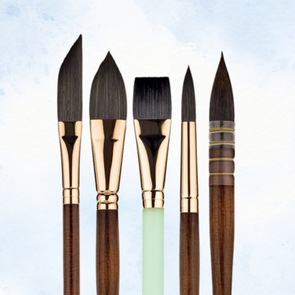 Synthetic Watercolour Brushes