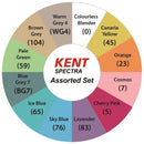 Kent Spectra Graphic Design Brush Markers Assorted Set Of 12